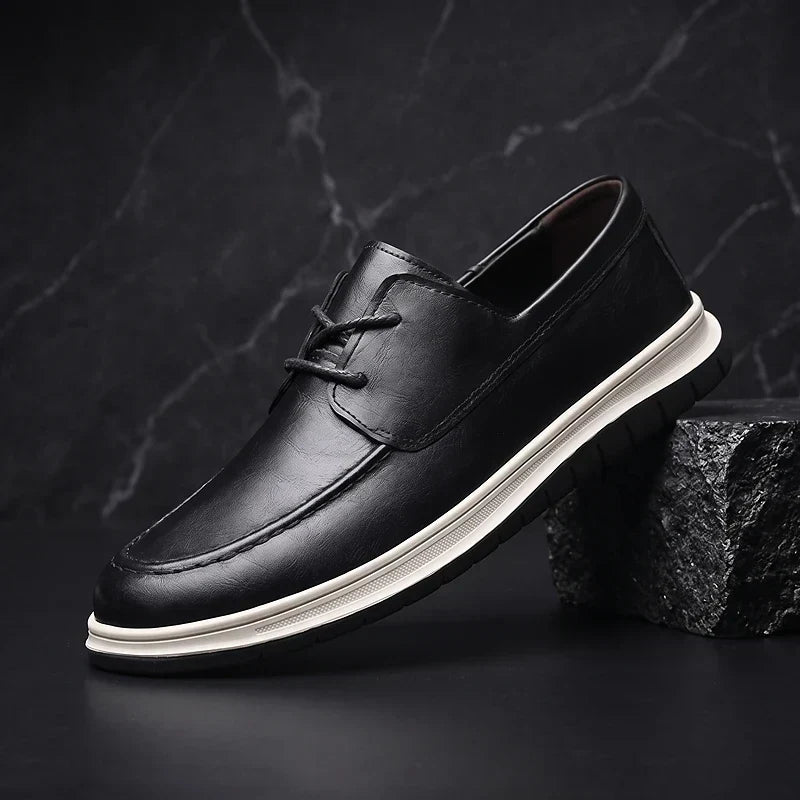 Elio | Earth Tone Vegan Leather Sneakers