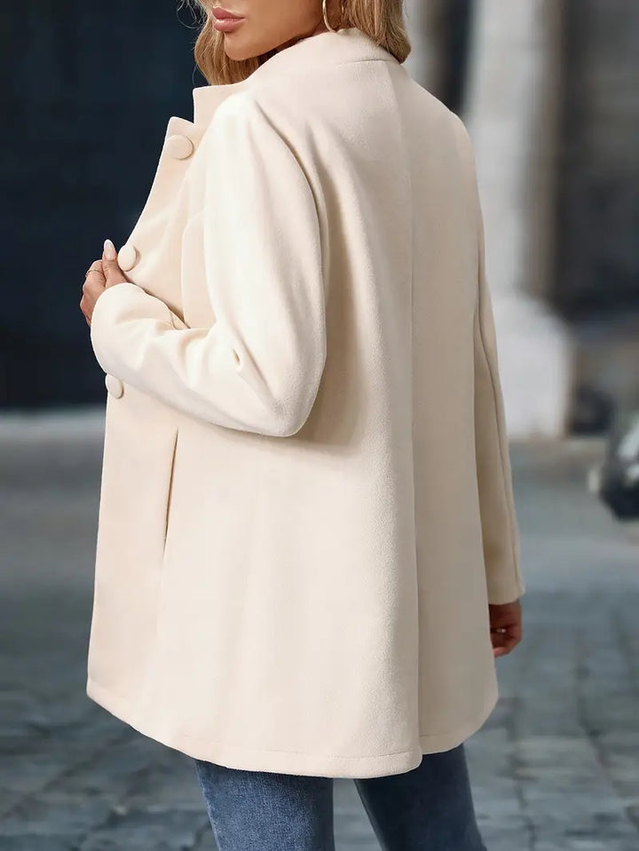 Valérie - Elegant Buttoned Jacket with High Collar