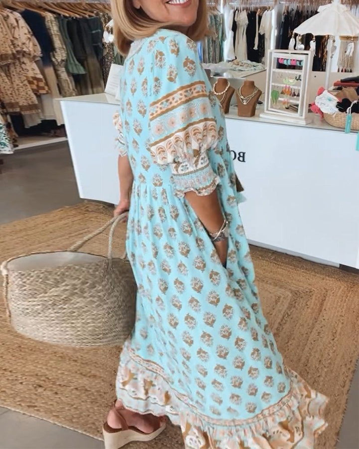 HILEY Casual Printed Dress - Elena Harper