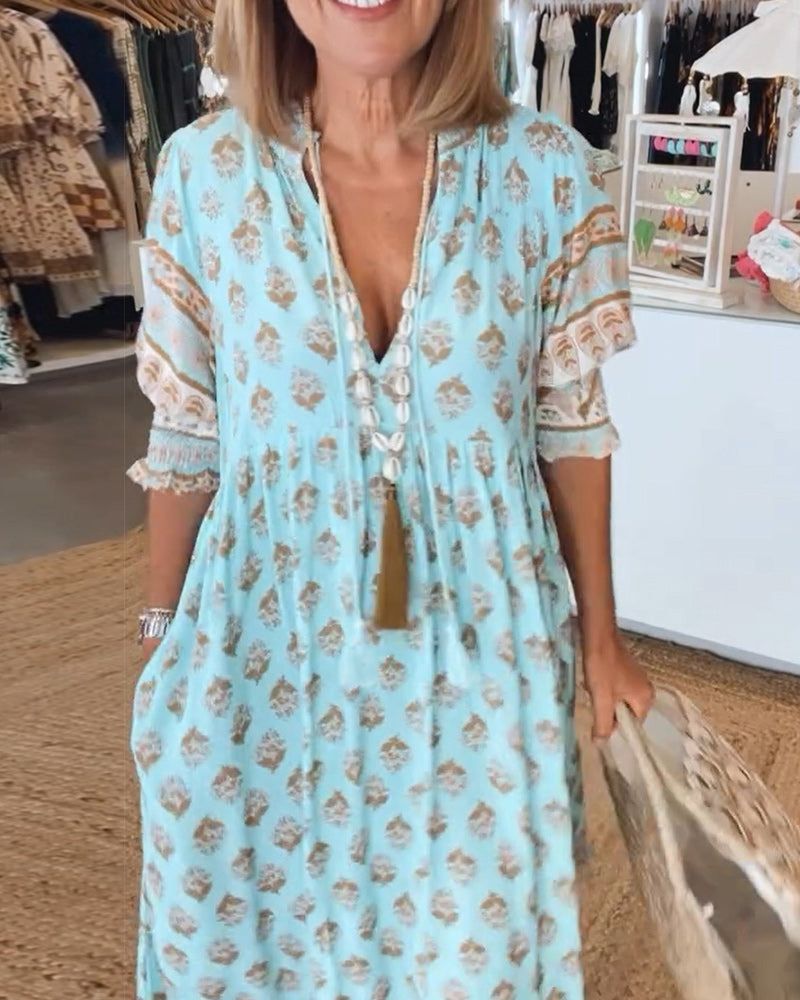 HILEY Casual Printed Dress - Elena Harper