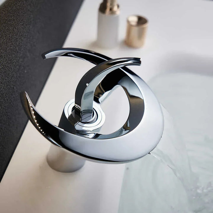 Copperflow Waterfall Bathroom Faucet, Single Hole - Elena Harper