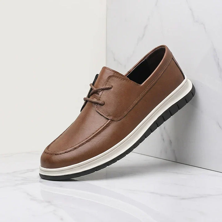 Elio | Earth Tone Vegan Leather Sneakers