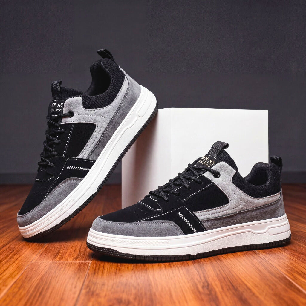 LAURENT MONACO | LEATHER SLIP-ON SNEAKERS FOR MEN