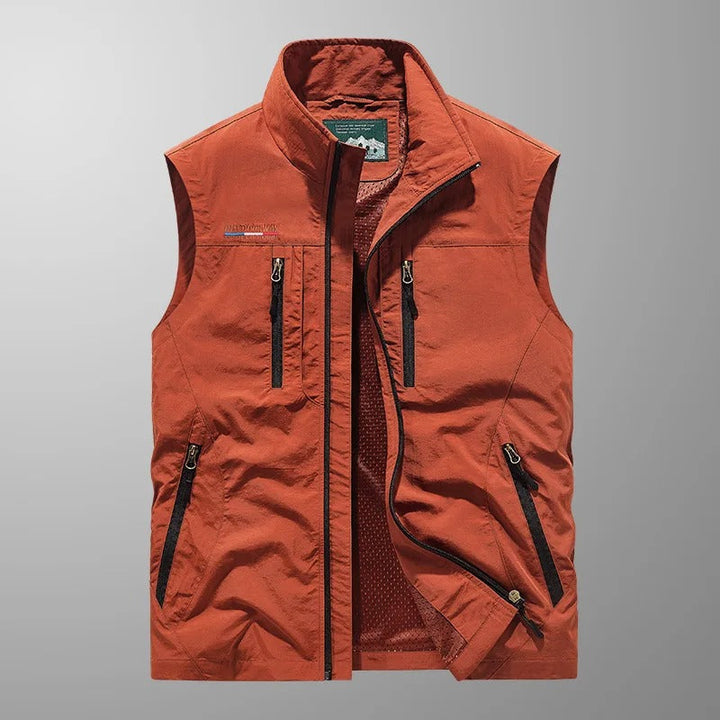 Abram Lightweight Multi-Pocket Cargo Vest - Elena Harper