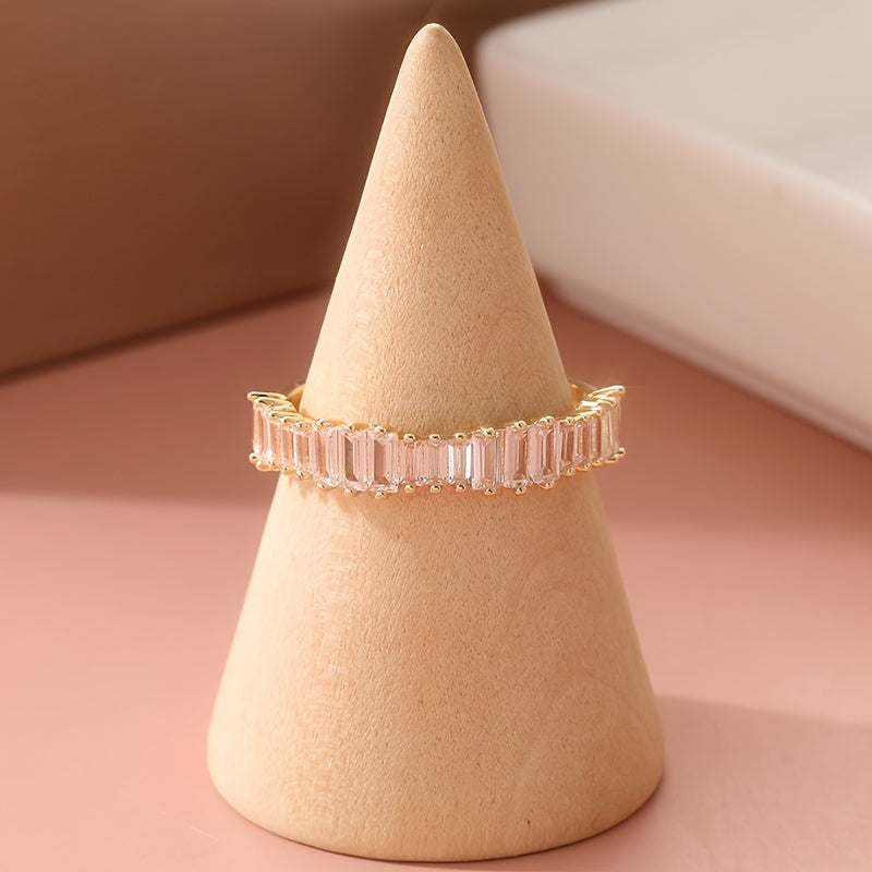 Elegant Vintage Sparkling Zirconia Stacked Rings Set - Elena Harper