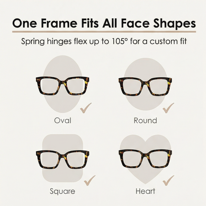 Clarelle Oversized Tortoiseshell Reading Glasses for Women - Elena Harper
