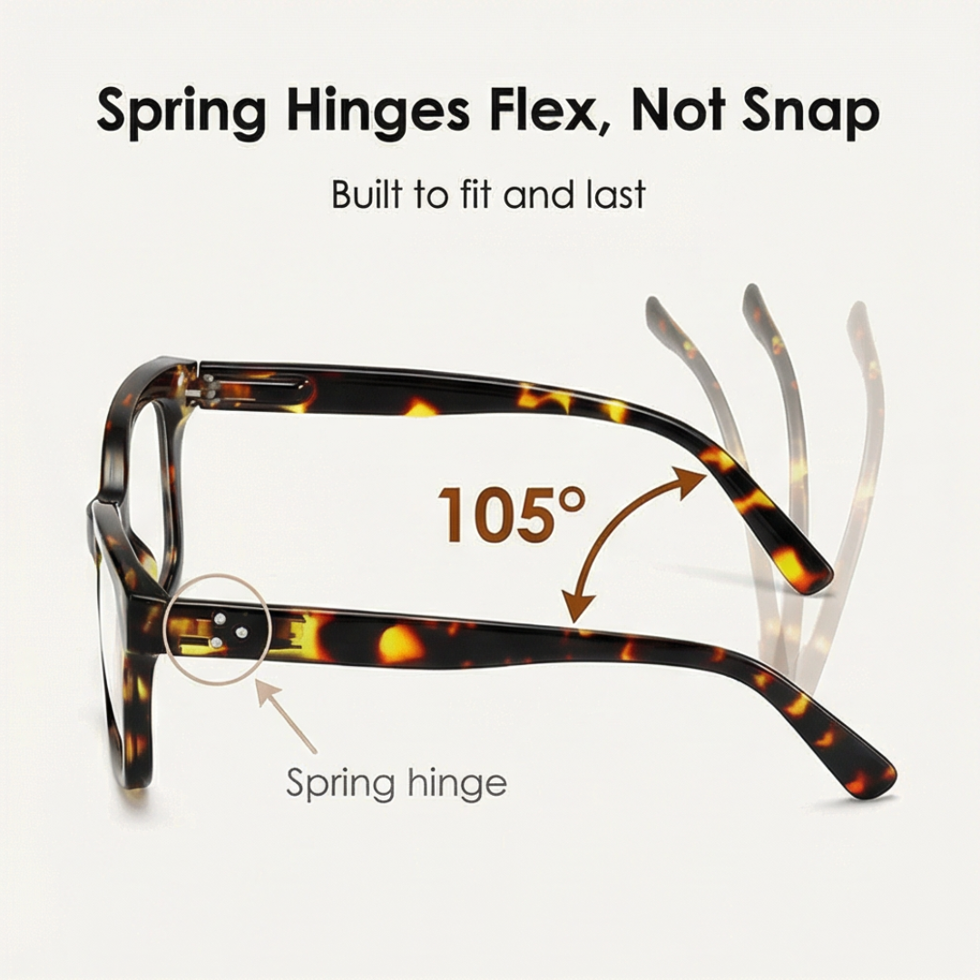 Clarelle Oversized Tortoiseshell Reading Glasses for Women - Elena Harper