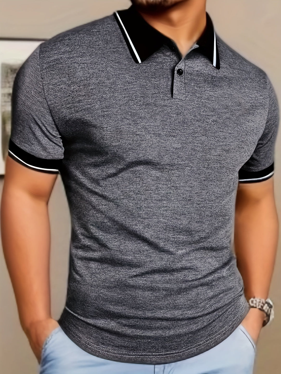 ELENA HARPER™  |  SUMMER SHIRT WITH COLLAR FOR MEN