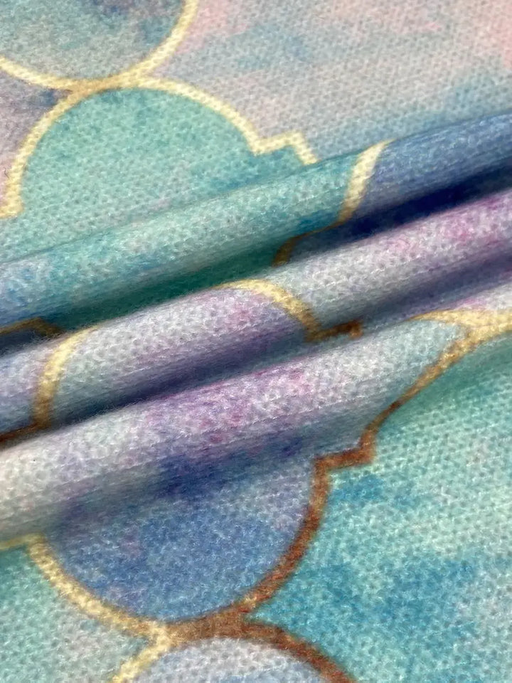 AURORA – DREAMY WATERCOLOR TURTLENECK SWEATER