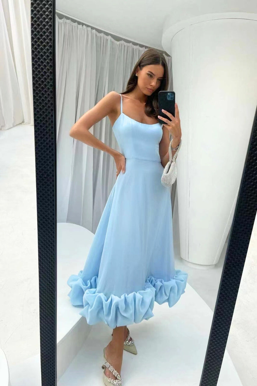 Blair Graceful Flowing Midi Dress - Elena Harper