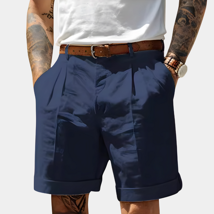 Elegant Bermuda Shorts in Breathable Cotton - Elena Harper