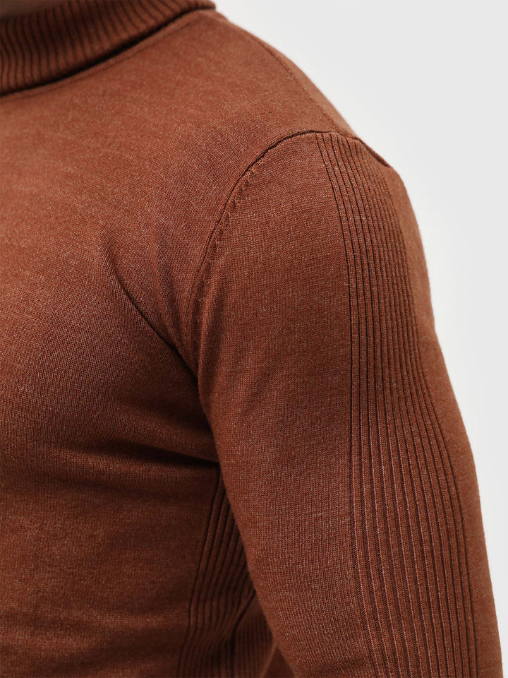High Neck Polo Sweater