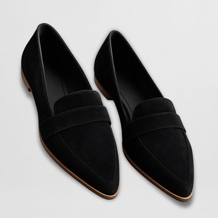 Helen Orthopedic Soft Suede Loafers - Elena Harper