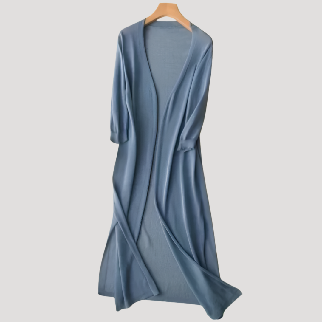 Long Open Front Cardigan for Women