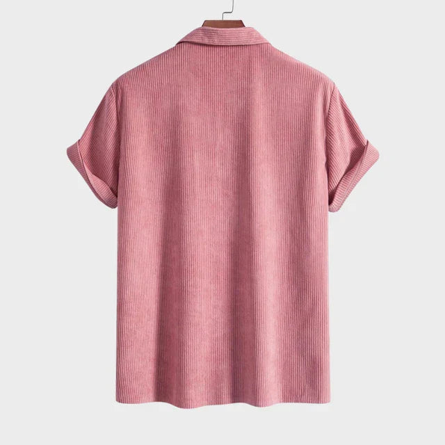 Textured Cuba Shirt for Men - Elena Harper