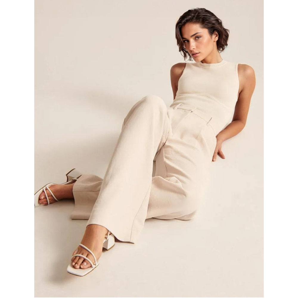 MERILYN - TAPERED WIDE LEG TROUSERS