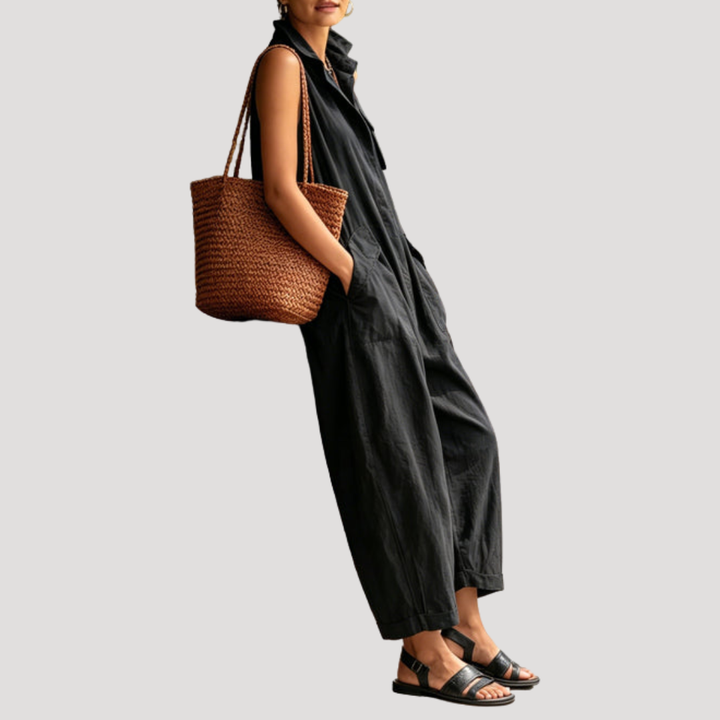 Loose-Fitting Sleeveless Jumpsuit for Women