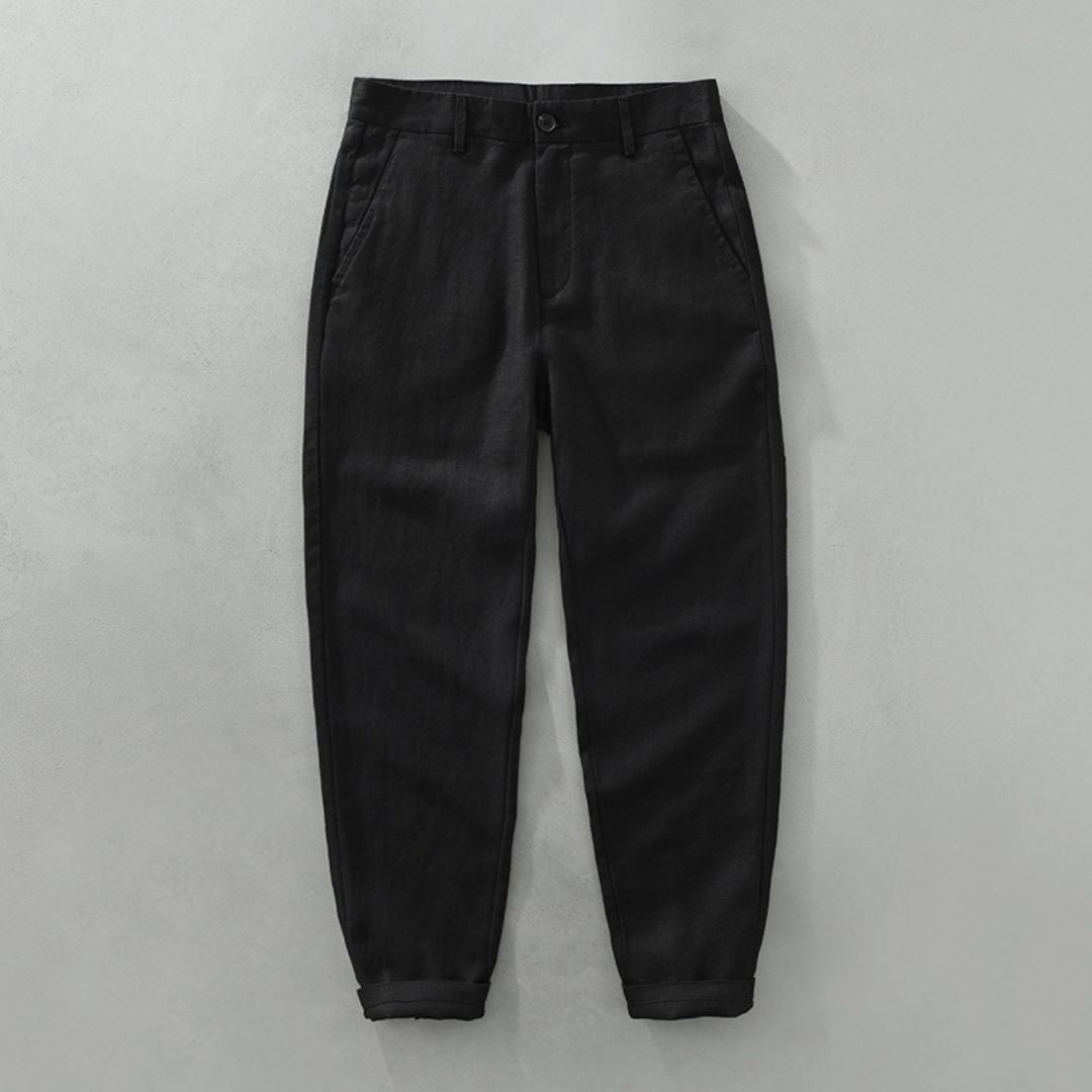 LAURENT MONACO | STRAIGHT LINEN PANTS