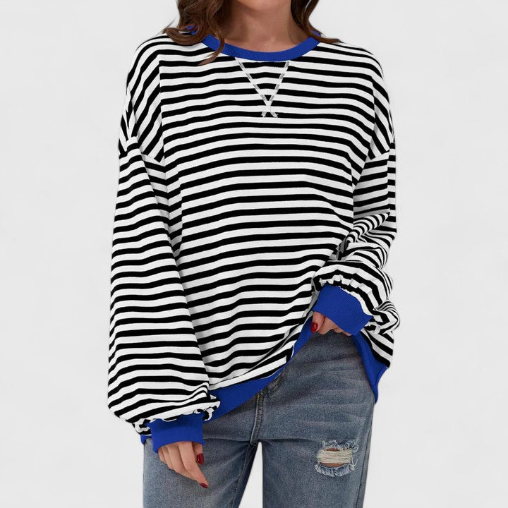 GRACE – OVERSIZED STRIPED SWEATER