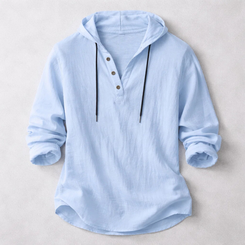 Elegant Hooded Shirt for Men - Elena Harper