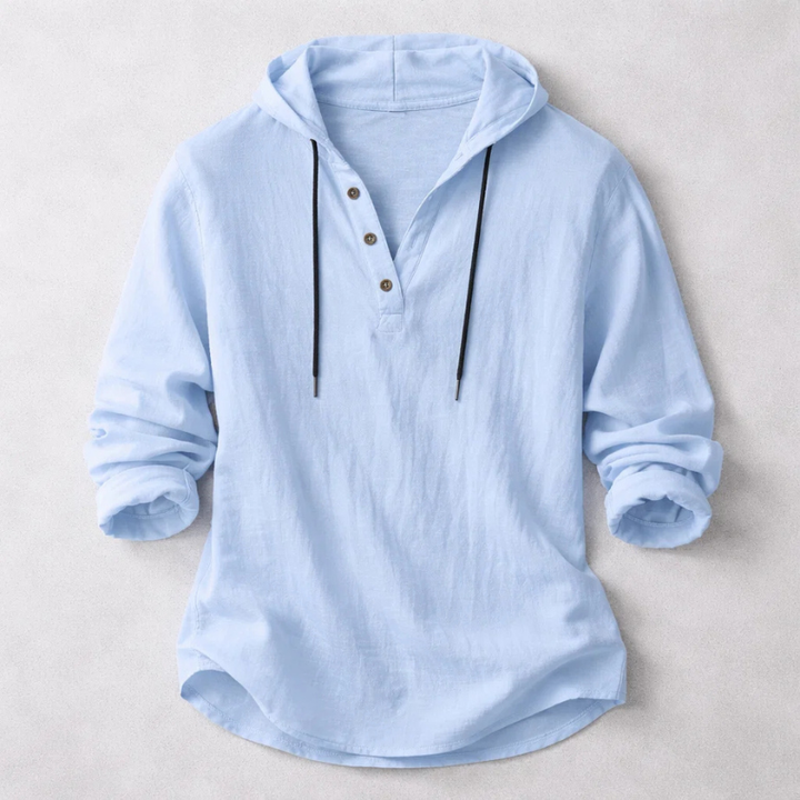 Elegant Hooded Shirt for Men - Elena Harper