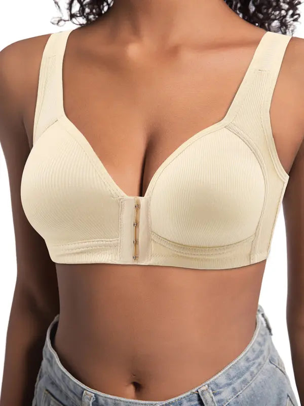 Enrica Wireless Support Bra with Hook Closure - Elena Harper