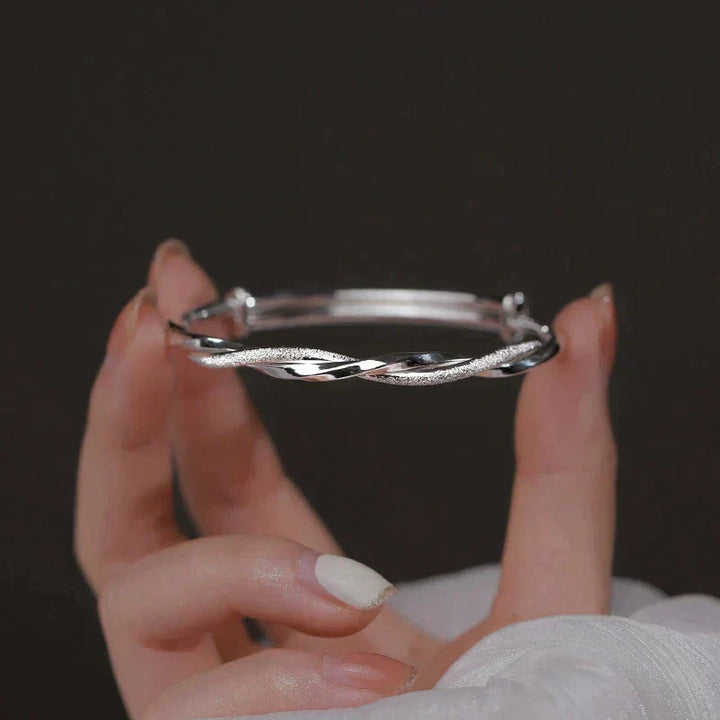 Twisted Silver Bracelet – Carrie