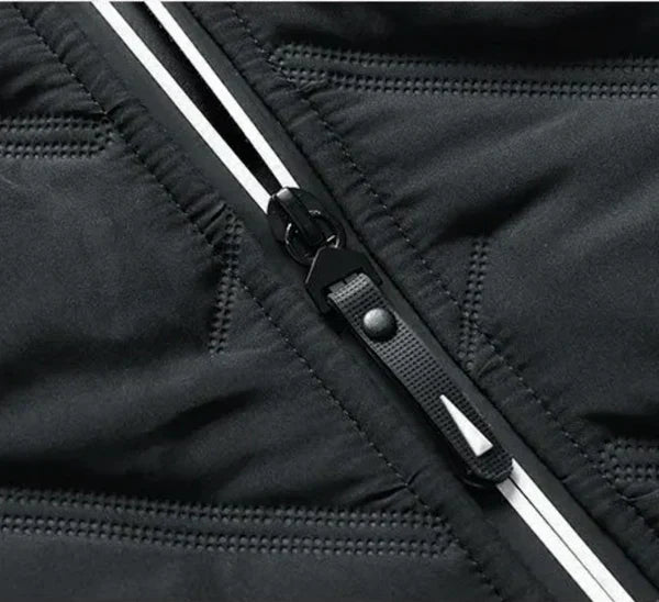 Theo Men's Insulated Jacket with Stand-Up Collar, view 8 - Elena Harper
