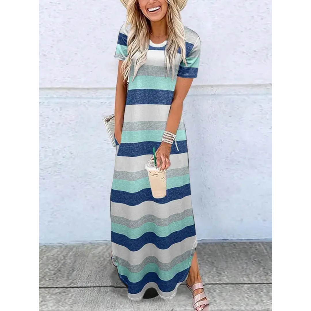 Women's Summer Round Neck Maxi Dress