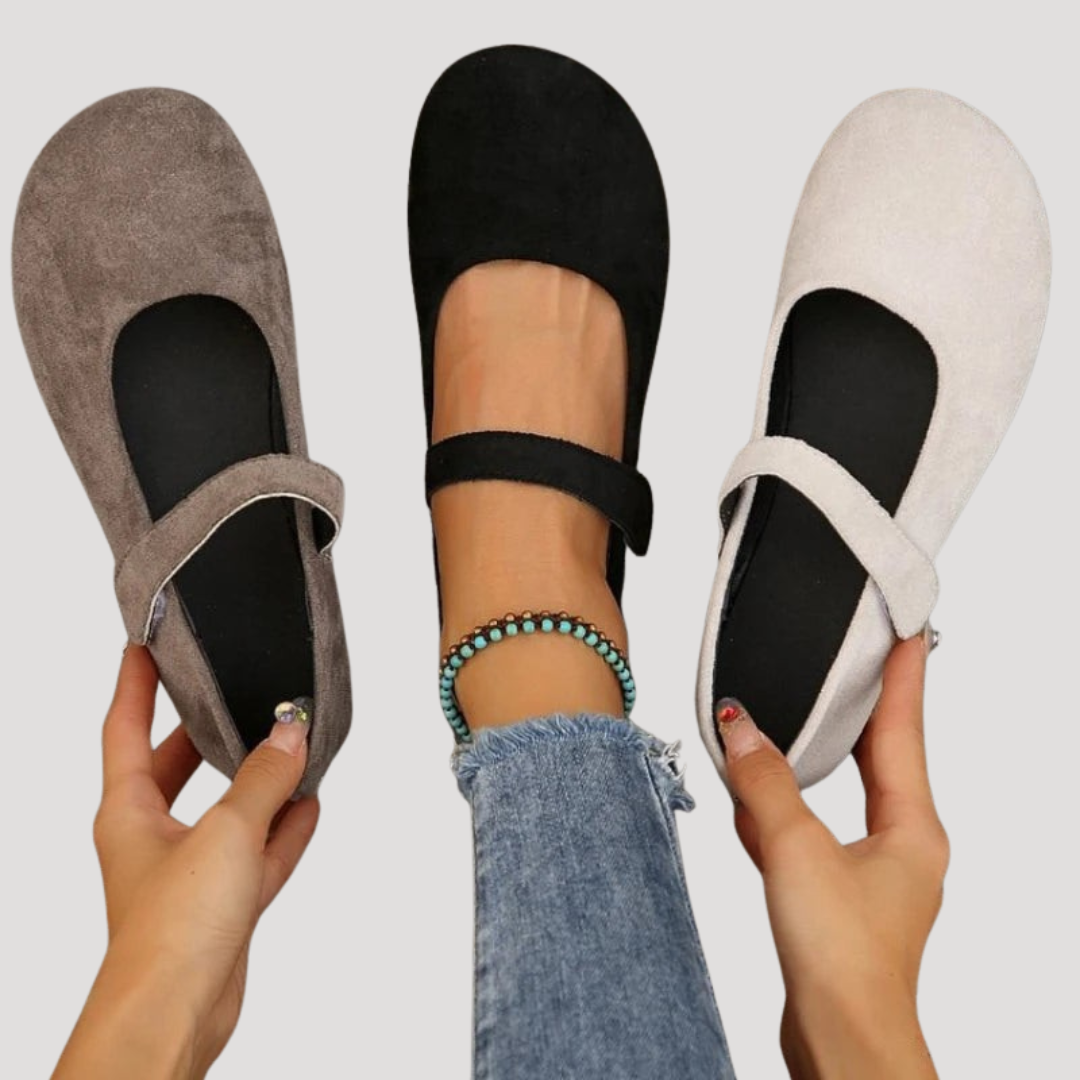Women's Comfort Ballet Flats with Strap