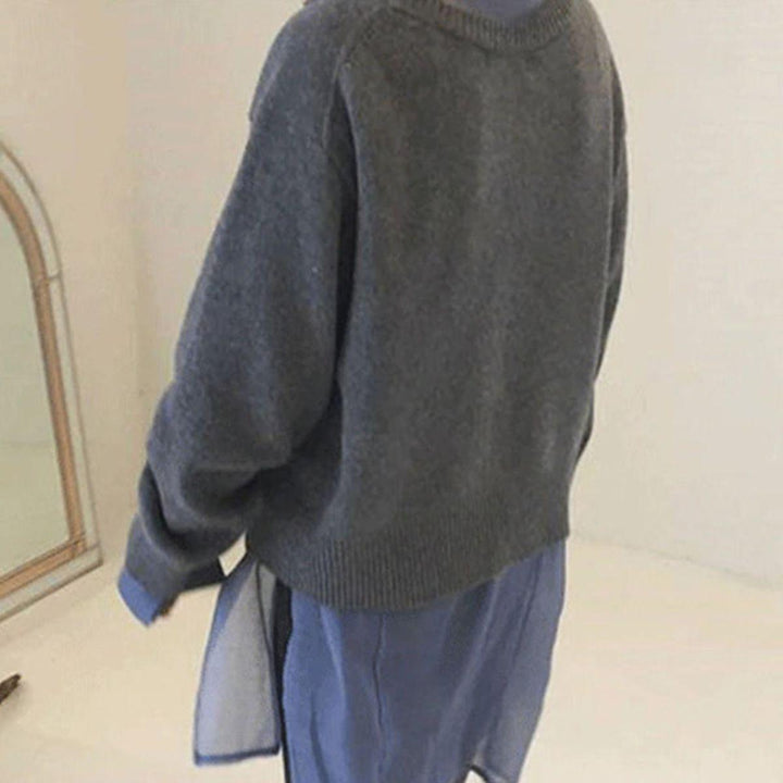 Alycia Asymmetric Button Cardigan with Distinctive Closure for Women - Elena Harper