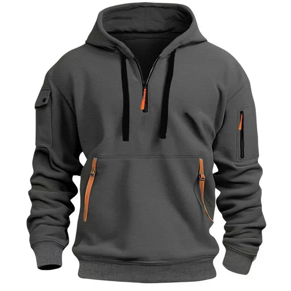 Men's Hoodie with Modern Cut and Flattering Silhouette with Hood