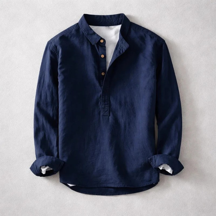 ELENA HARPER™  |  ANTIQUE STYLE COTTON LINEN SHIRT FOR MEN