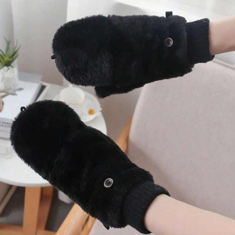 Warm Solid Color Gloves