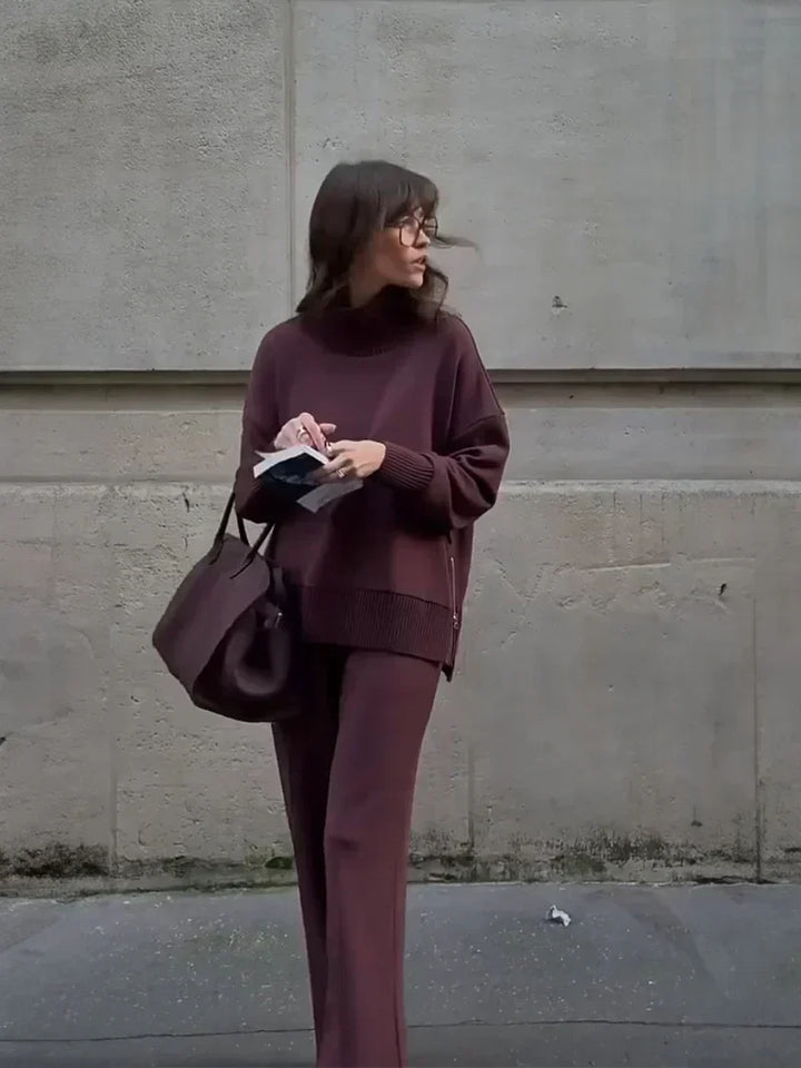 Serena Oversized Sweatshirt Set, view 5 - Elena Harper
