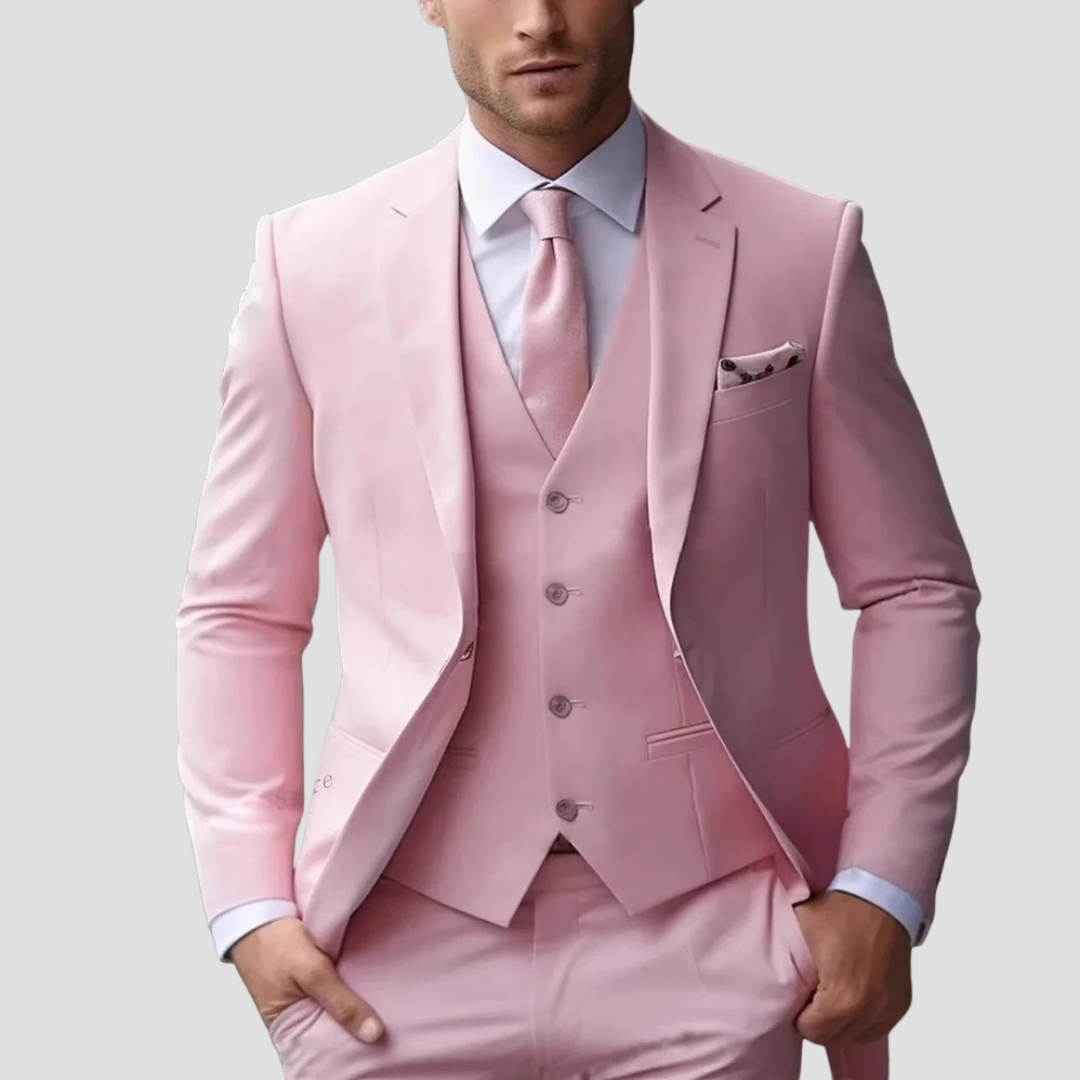 Laurent Monaco Slim-Fit Ceremony Suit for Men, view 7 - Elena Harper