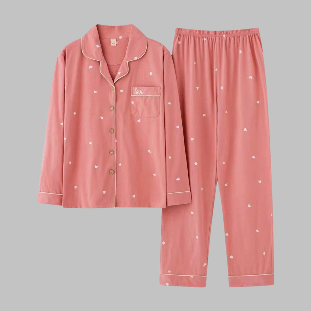 COSIMA Cozy Long Sleeve Top and Pants Loungewear Set - Elena Harper