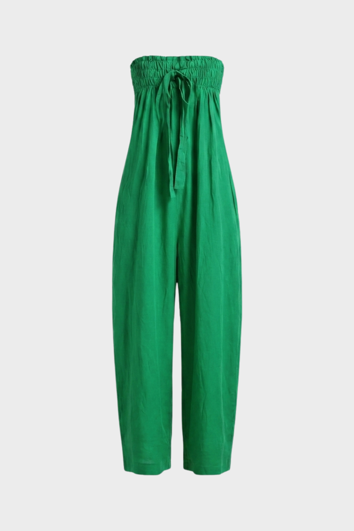Women's Bandeau Jumpsuit Sleeveless, view 7 - Elena Harper
