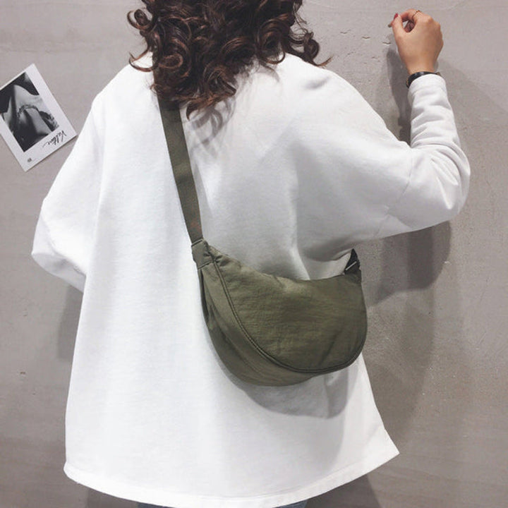 Ruime Nylon Schoudertas voor Dames