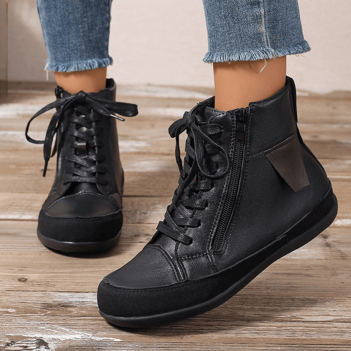 Women's Ankle Boots with Side Zipper