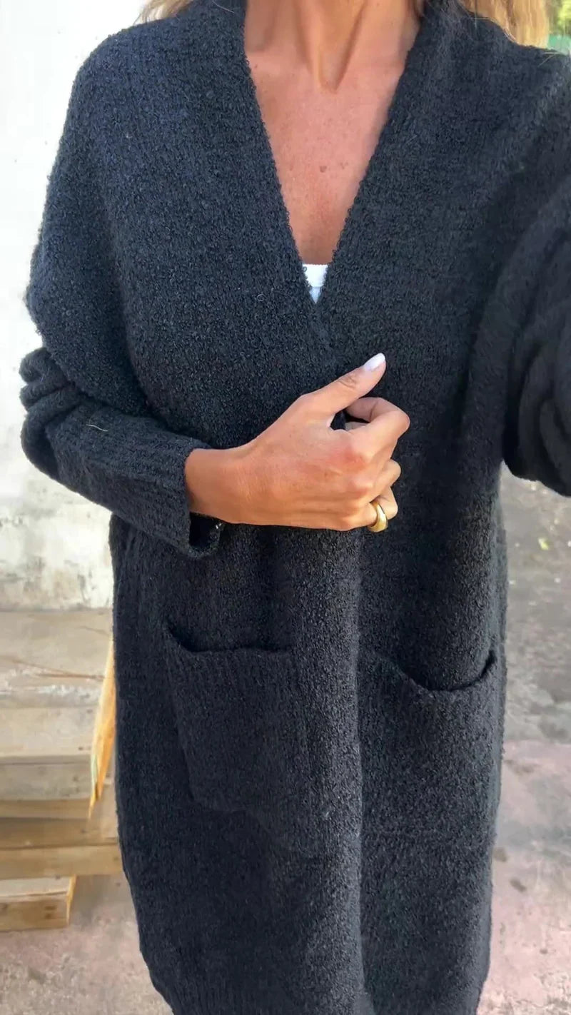 Helena Cozy Knit Coat - Elena Harper