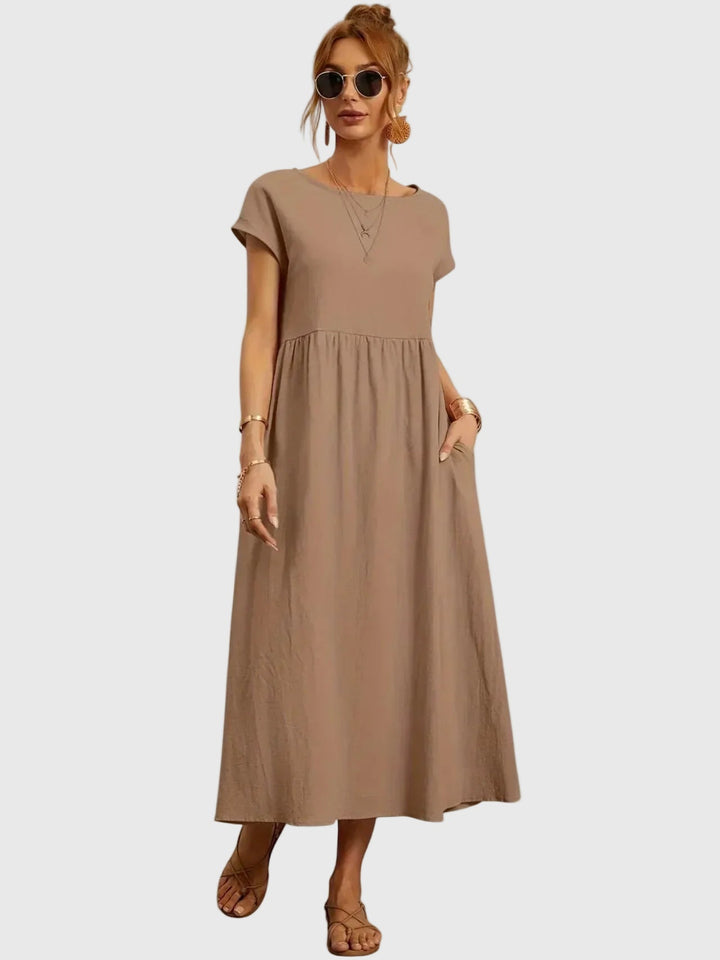 Giselle | Casual Midi Dress with Pockets
