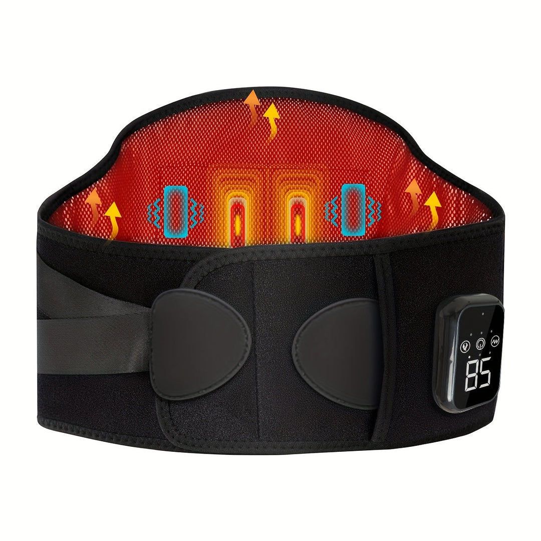 Wireless Heated Massage Belt for Back & Waist Relief