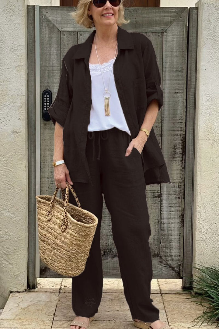 Adler Two-Piece Casual Set for Summer, view 4 - Elena Harper