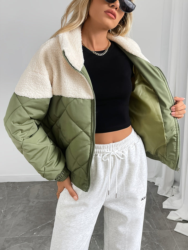 Monique - Chic Padded Teddy Down Jacket