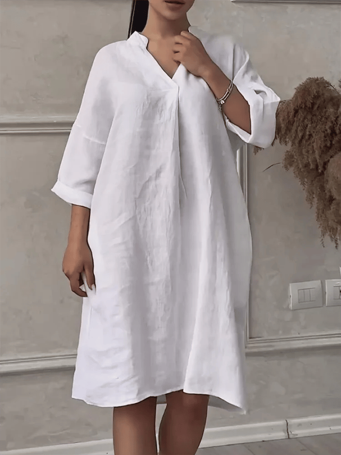 Aeris Effortless V-Neck Dress - Elena Harper