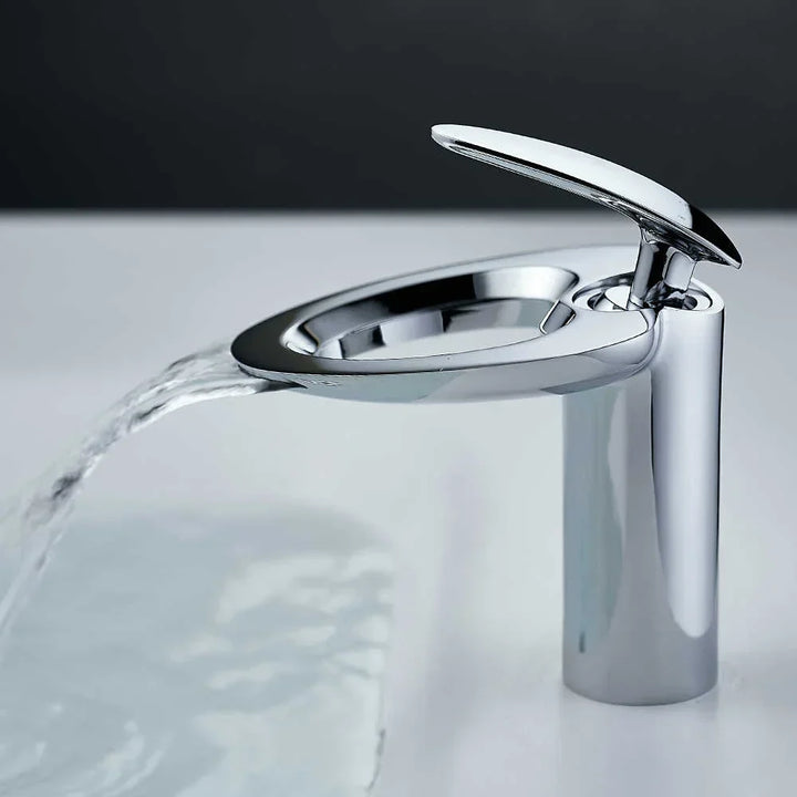 Copperflow Waterfall Bathroom Faucet, Single Hole - Elena Harper