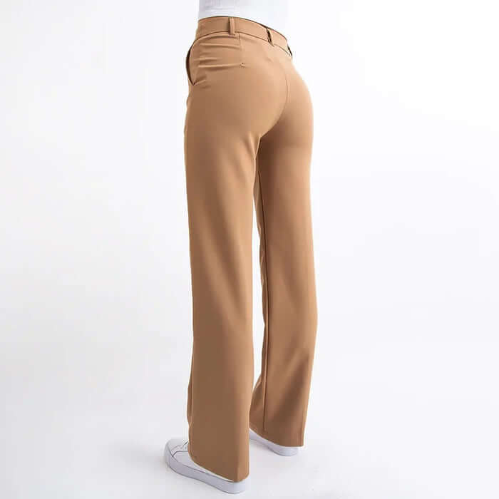 Elegant High-Waisted Straight-Leg Trousers
