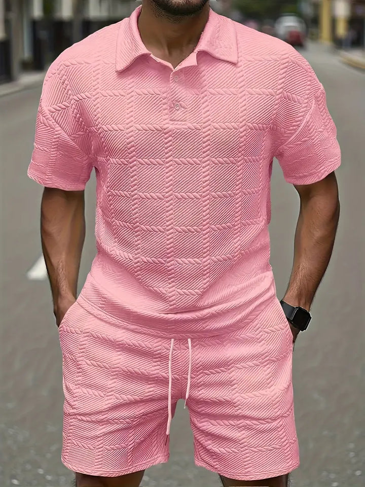 Vadim Short Sleeve Two-Piece Set, view 3 - Elena Harper