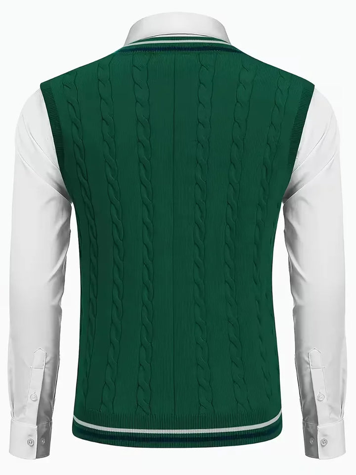 Sébastien - Classic Twisted Sleeveless Sweater